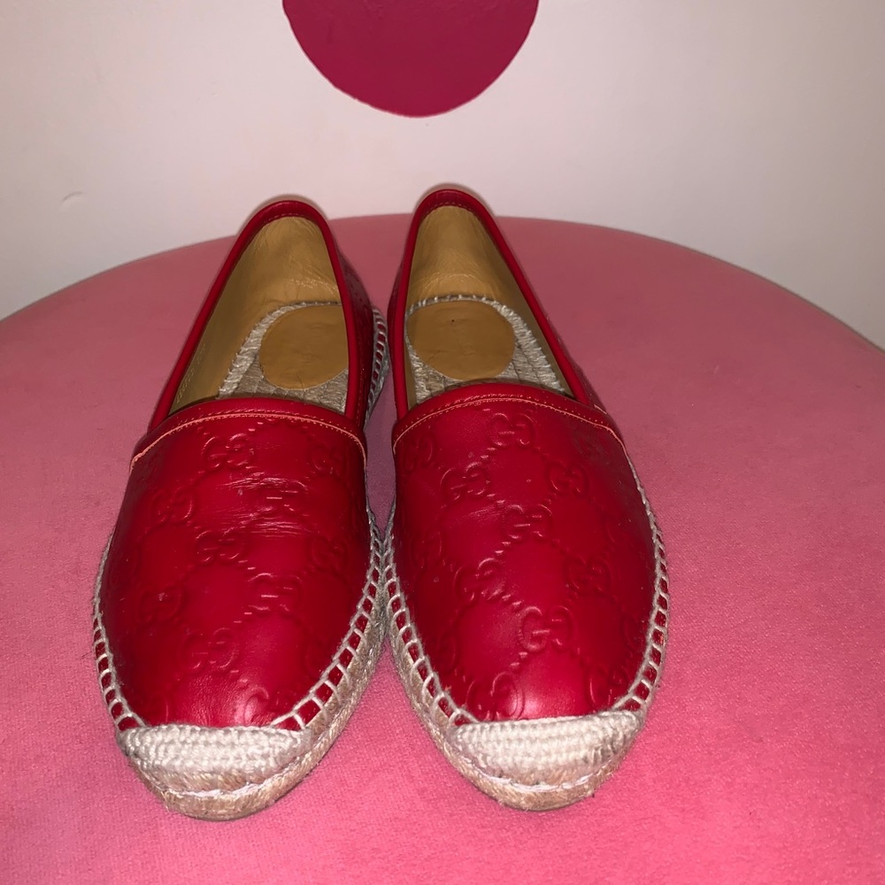 Gucci Signature Leather Espadrille